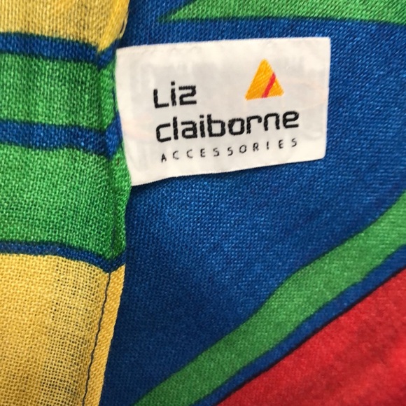 VTG Liz Claiborne Timeless Oblong Scarf Silk. Japan - Picture 5 of 13